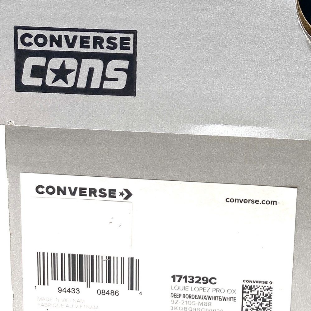 Converse CONS Louie Lopez Pro OX Low Top Bordeaux Suede Women's Sneakers 171329C - Picture 10 of 11